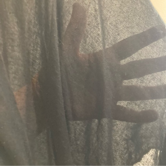 MARCUS ADLER Sz O/S Embroidered Floral Beaded Tassels Beach  Cover Up Kimono - Picture 6 of 11